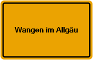 Grundbuchauszug Wangen im Allgäu
